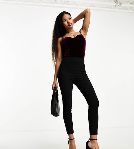 Petite - Pantalon taille haute skinny - Asos Design - Modalova