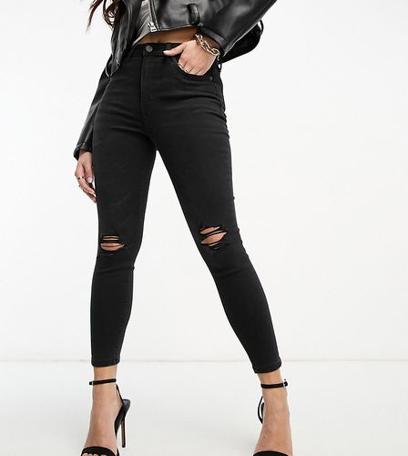 ASOS DESIGN Petite - Ultimate - Jean skinny avec déchirures aux genoux - Noir - Asos Petite - Modalova