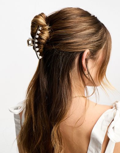 Pince à cheveux ornée de perles fantaisie - Asos Design - Modalova