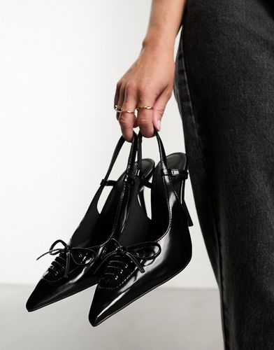 Primadonna - Chaussures à talon haut avec bride arrière et naud lacé - Asos Design - Modalova