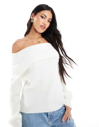 Pull asymtrique en maille - cru - Asos Design - Modalova