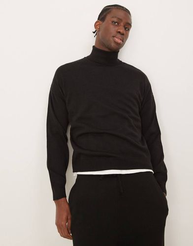 Pull col roulé en maille coupe carrée décontractée - Asos Design - Modalova