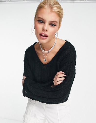 Pull en maille échelle ajourée - Asos Design - Modalova