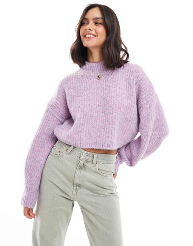 Pull en maille torsadée avec bords roulés - Asos Design - Modalova