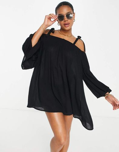 Robe de plage courte et fluide à épaules nues - Asos Design - Modalova