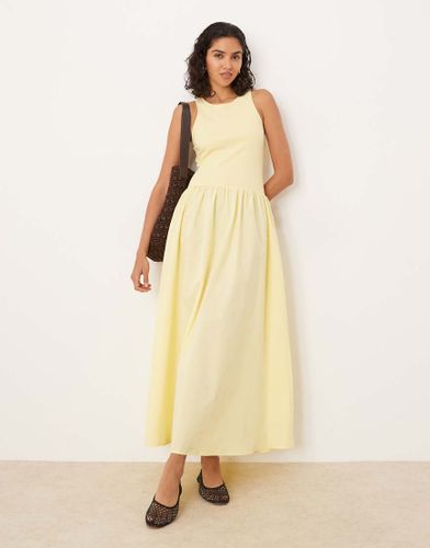 Robe longue hybride coupe nageur - Beurre - Asos Design - Modalova