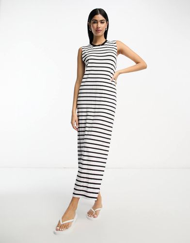 Robe longue sans manches à rayures - Asos Design - Modalova