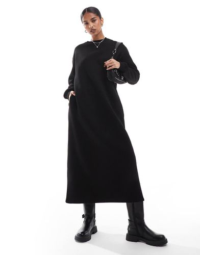 Robe mi-longue oversize en molleton - Asos Design - Modalova