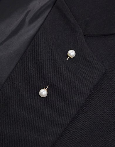 Wedding - Épingle de costume à détail perle - Asos Design - Modalova