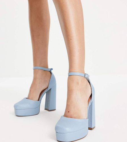 Wide Fit - Priority - Chaussures à plateforme et talon haut - Asos Design - Modalova