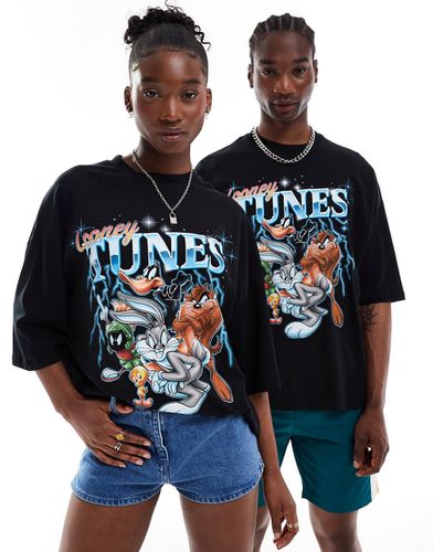 T-shirt unisexe oversize à imprimé Looney Tunes sous licence - Asos Design - Modalova