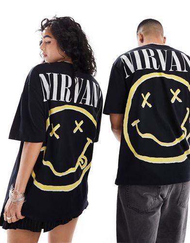 T-shirt unisexe oversize à imprimé Nirvana sous licence - Asos Design - Modalova