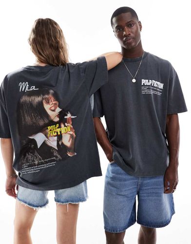 T-shirt unisexe oversize à imprimé Pulp Fiction - délavé - Asos Design - Modalova