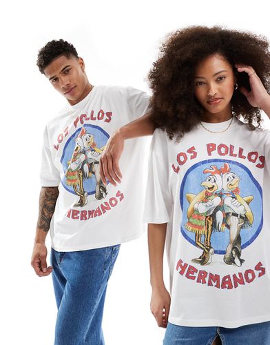 T-shirt unisexe oversize avec imprimé Breaking Bad Los Pollos Hermanos à l'avant - Asos Design - Modalova