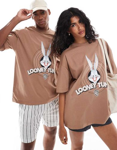 T-shirt unisexe oversize avec imprimé Bugs Bunny des Looney Tunes sous licence - Asos Design - Modalova