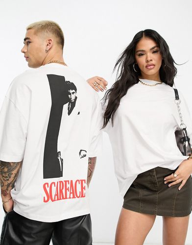 T-shirt unisexe oversize avec imprimé Scarface sous licence - Asos Design - Modalova