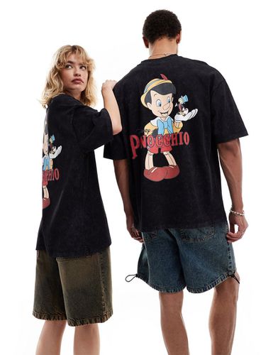 T-shirt unisexe oversize avec imprimés Pinocchio - délavé - Asos Design - Modalova