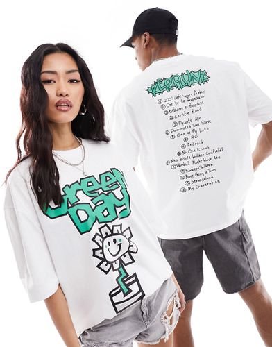 T-shirt unisexe oversize avec motif album Green Day sous licence - Asos Design - Modalova