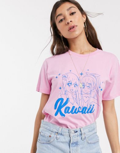 T-shirt à imprimé cartoon kawaii - Asos Design - Modalova