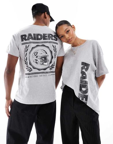 T-shirt avec imprimés NFL Raiders sous licence - Asos Design - Modalova