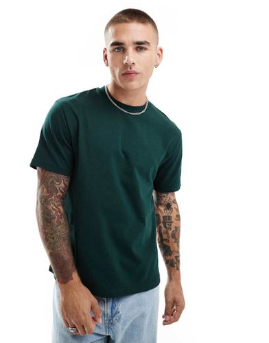 T-shirt basique coupe carrée en tissu épais 240 g/m² - foncé - Asos Design - Modalova