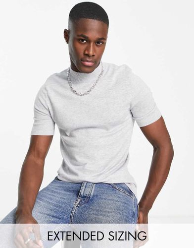 T-shirt col roulé en maille de coton - Asos Design - Modalova