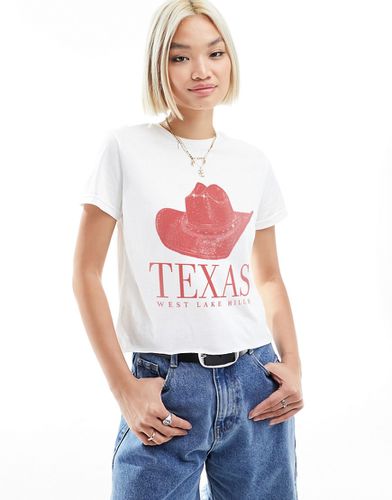 T-shirt court à imprimé Texas - Asos Design - Modalova