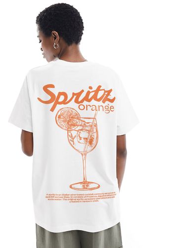 T-shirt classique avec imprimé Spritz Orange - Asos Design - Modalova