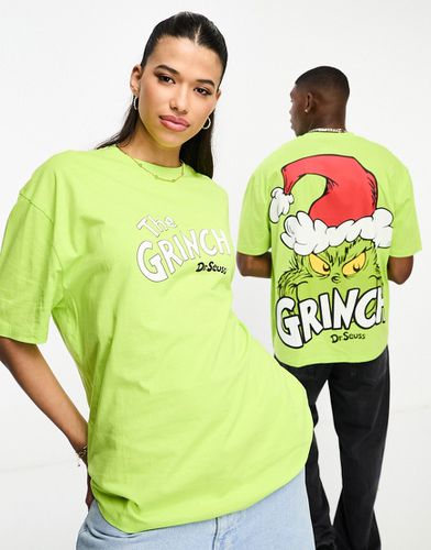 T-shirt oversize unisexe à imprimé de Noël Le Grinch sous licence - Asos Design - Modalova