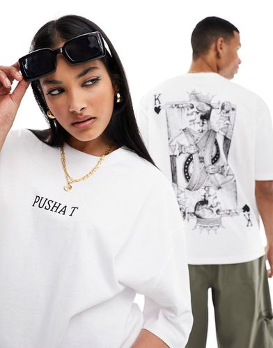 T-shirt oversize unisexe à imprimé Pusha T sous licence - Asos Design - Modalova