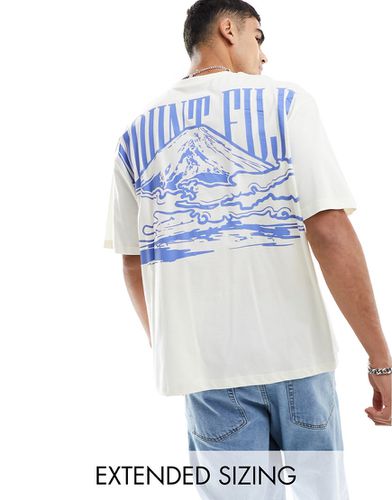 T-shirt oversize à motif montagne au dos - Asos Design - Modalova