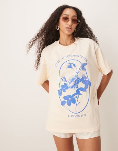 T-shirt oversize  motif floral - Babeurre - Asos Design - Modalova