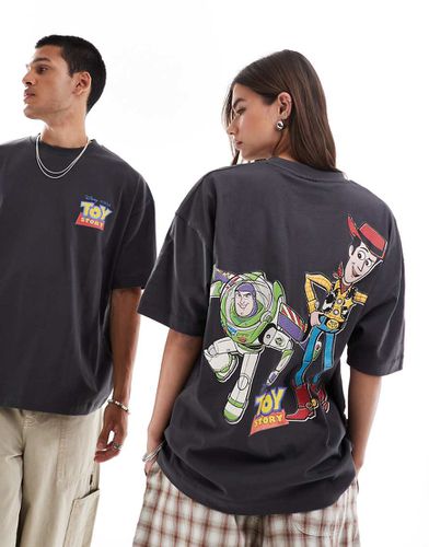 T-shirt oversize à motifs Toy Story Woody & et Buzz Disney Pixar - Anthracite - Asos Design - Modalova