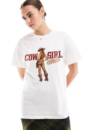 T-shirt oversize à imprimé Cowgirl Club - Asos Design - Modalova