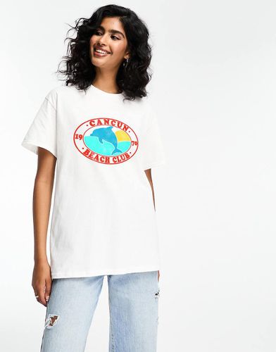 T-shirt oversize à imprimé dauphin - Asos Design - Modalova