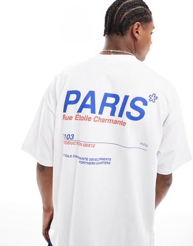 T-shirt oversize à imprimé Paris au dos - Asos Design - Modalova