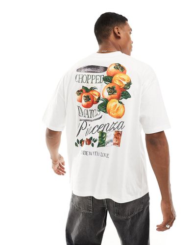 T-shirt oversize à imprimé Tinned Tomatoes au dos - Asos Design - Modalova