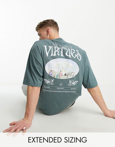 T-shirt oversize à imprimé Virtues - Asos Design - Modalova