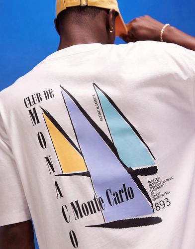 T-shirt oversize à imprimé yacht au dos - Asos Design - Modalova