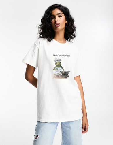 T-shirt oversize avec motif Cozy Season - Asos Design - Modalova