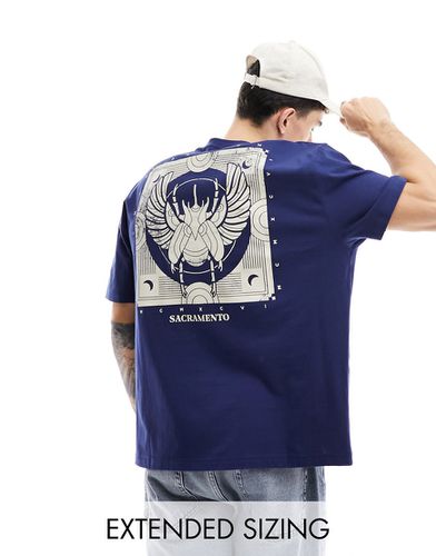 T-shirt oversize avec imprimé céleste au dos - Asos Design - Modalova