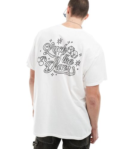 T-shirt oversize avec imprimé Luck of the draw bac » - Asos Design - Modalova