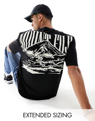T-shirt oversize avec imprimé montagne au dos - Asos Design - Modalova
