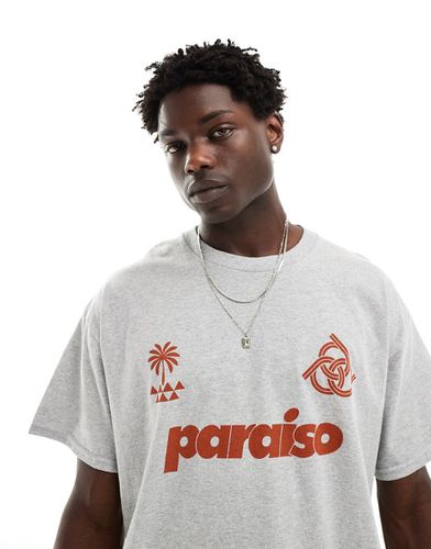 T-shirt oversize avec imprimé Paraiso sur le devant - chiné - Asos Design - Modalova