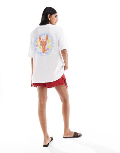 T-shirt oversize avec imprimé plat et homard - Asos Design - Modalova