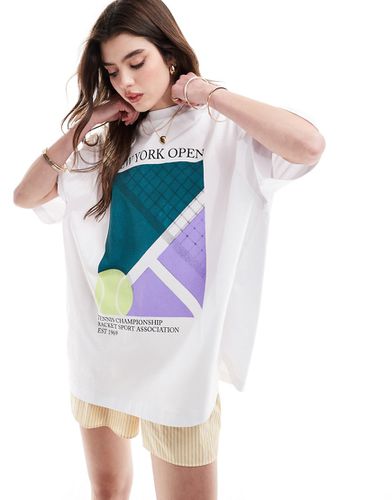 T-shirt oversize avec imprimé tennis New York Open » - Asos Design - Modalova