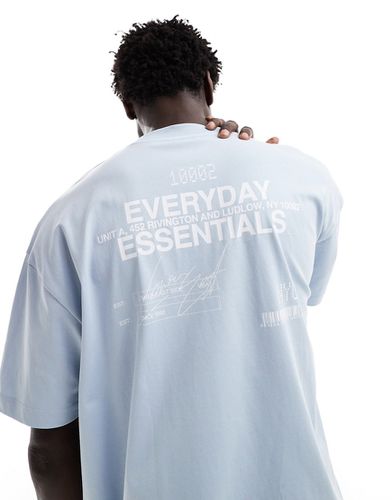 T-shirt oversize avec inscription au dos - clair - Asos Design - Modalova
