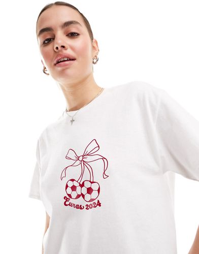 T-shirt oversize avec logo Euros de football - Asos Design - Modalova