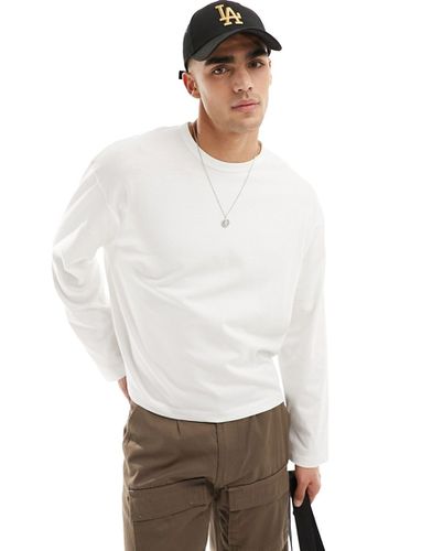 T-shirt oversize long à manches longues en tissu épais - Asos Design - Modalova
