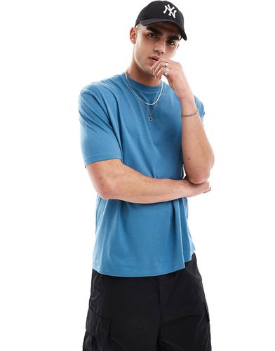 T-shirt ras de cou oversize - Bleu - Asos Design - Modalova